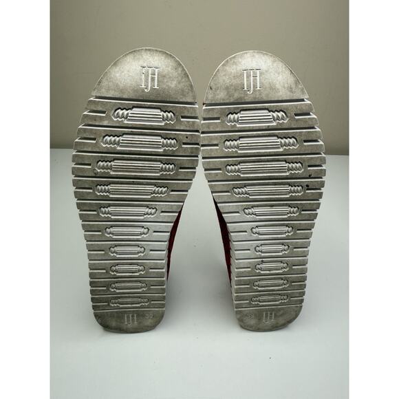 Ilse Jacobsen Tulip Slip On Sneaker Womens EU 39 US 9 Red Textile Perforated - Picture 8 of 11